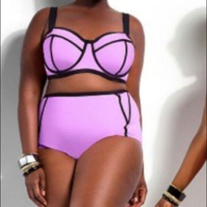 NWOT Purple swimsuit Sz xl